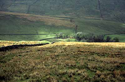 View over Sleddale, in the Yorkshire Dales National Park. Location: ENG, North Yorkshire, Wensleydale Area.  [ref. to #109.006]