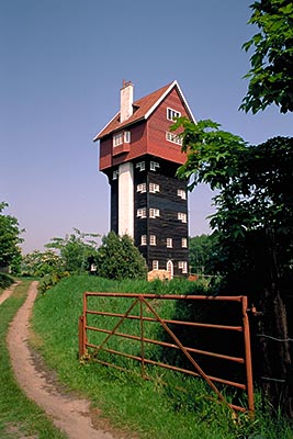 ENG: East Anglia Region, Suffolk, Suffolk Coast and Heaths AONB, Northern Estuaries, Thorpeness, 'The House In The Clouds' (House built into water tower) [Ask for #185.095.]