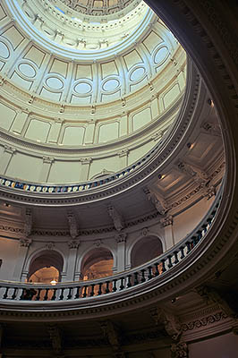 Rotunda of the State of Texas Capitol. Location: TX, Travis County, Austin. [ref. to #208.048]