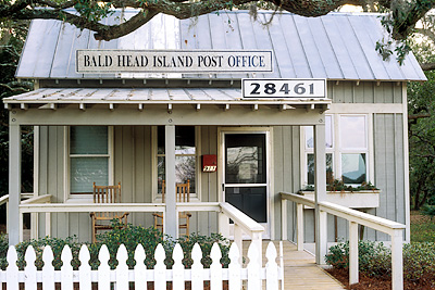 Village post office. Location: NC, Brunswick County, Cape Fear Area, Bald Head Island, Village of Bald Head Island. [ref. to #233.167]