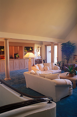 The Taylor House, designed by Wiegman Associates, Arch., of Asheville, NC.  RELEASED. Great Room. Location: NC, Avery County, Beech Mountain Area, Banner Elk Area, Taylor House by Wiegman Assoc. [ref. to #235.425]