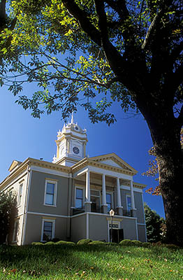 NC: Burke County, Catawba River Valley, Morganton, Old County Courthouse, now a museum. Viewed from the east. [Ask for #237.612.]