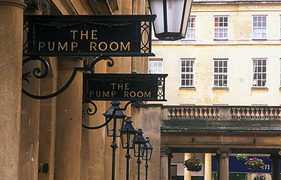 Entrance to The Pump Room. Location: ENG, Bath & NE Somerset County, Avon River Valley, Bath. [ref. to #239.312]