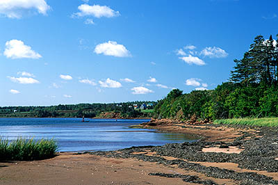 PE: Queens County, Anne's Land Area, New London Bay, View over bay towards village of Springbrook [Ask for #240.188.]