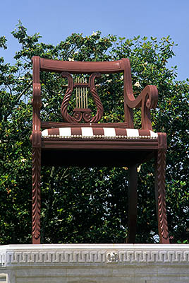 NC: Davidson County, High Point Area, Thomasville, The World's Largest Chair -- a 1950 monument commemorating furniture designer Duncan Phyfe [Ask for #249.282.]