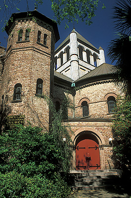 Circular Congregational Church, c. 1890. Location: SC, Charleston County, Charleston Area, City of Charleston, Downtown Historic District. [ref. to #258.006]