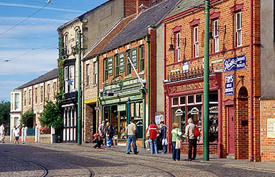 ENG: Northumbria Region, Durham, Beamish, The North of England Open Air Museum, The Town, High Street, restored to its 1913 appearance [Ask for #262.304.]