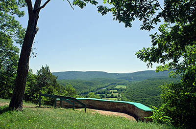 MD: Allegany County, Potomac River, Green Ridge State Forest, Little Orleans, View from High Point Overlook over the Potomac River Valley [Ask for #269.065.]