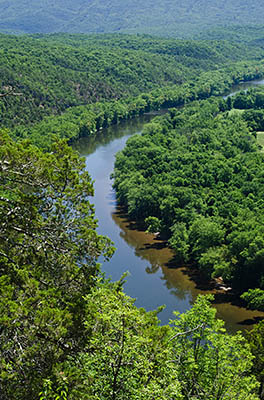 MD: Allegany County, Potomac River, Green Ridge State Forest, Little Orleans, View from High Point Overlook over the Potomac River Valley [Ask for #269.070.]