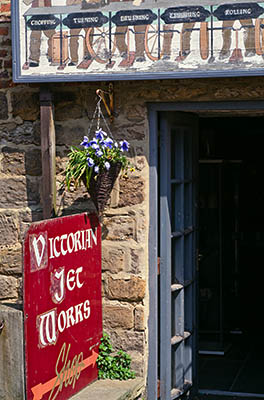 ENG: Yorkshire & Humberside Region, North Yorkshire, North Yorkshire Coast, Whitby, Whitby Jet Heritage Centre, Entrance to preserved and restored jet workshop [Ask for #270.192.]