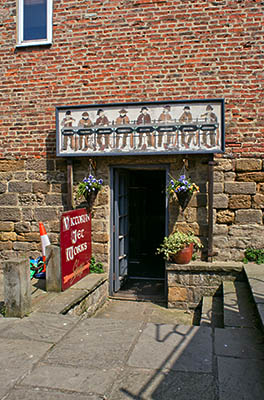 ENG: Yorkshire & Humberside Region, North Yorkshire, North Yorkshire Coast, Whitby, Whitby Jet Heritage Centre, Entrance to preserved and restored jet workshop [Ask for #270.193.]