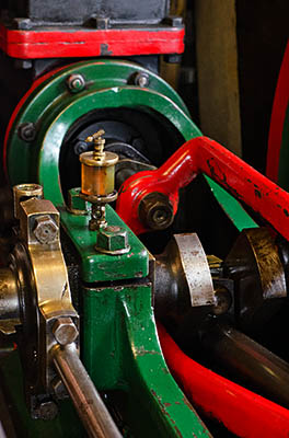 ENG: West Midlands Region, Staffordshire, The Trent Valley, Burton-on-Trent, Claymills Pumping Station, Detail of a steam engine [Ask for #270.223.]