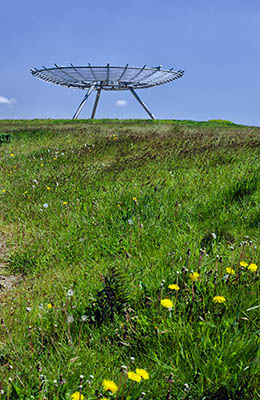 ENG: The Northwest Region, Lancashire, The Pennines, Rossendale, Haslingden, Halo Panopticon, Top o' Slate Nature Reserve. Powered by its own wind generator. Approach path. [Ask for #270.272.]