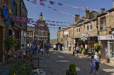 ENG: Yorkshire & Humberside Region, West Yorkshire, Bradford Borough, Haworth, Main Street, at the center of the village [Ask for #270.331.]