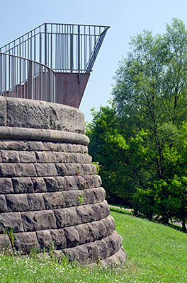 ENG: The Northwest Region, Lancashire, The Pennines, Blackburn-with-Darwen, Corporation Park, Colourfields Panopticon, a 19th c. battery converted to a public art project. [Ask for #270.344.]