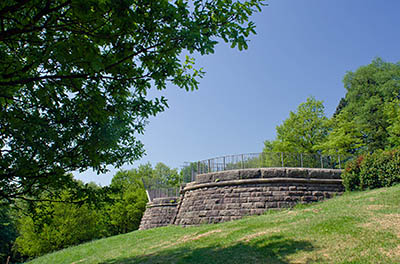 ENG: The Northwest Region, Lancashire, The Pennines, Blackburn-with-Darwen, Corporation Park, Colourfields Panopticon, a 19th c. battery converted to a public art project [Ask for #270.349.]