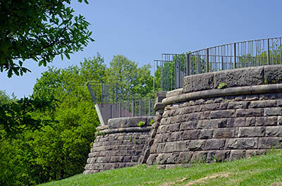 ENG: The Northwest Region, Lancashire, The Pennines, Blackburn-with-Darwen, Corporation Park, Colourfields Panopticon, a 19th c. battery converted to a public art project [Ask for #270.350.]