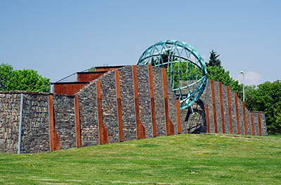 ENG: The Northwest Region, Lancashire, The Pennines, Blackburn-with-Darwen, Corporation Park, Public art at the center of the Whitebirk Roundabout on the A 678 (Burnley Rd). [Ask for #270.355.]