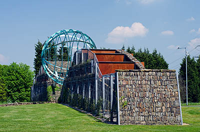 ENG: The Northwest Region, Lancashire, The Pennines, Blackburn-with-Darwen, Corporation Park, Public art at the center of the Whitebirk Roundabout on the A 678 (Burnley Rd). [Ask for #270.356.]