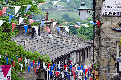 ENG: Yorkshire & Humberside Region, West Yorkshire, Bradford Borough, Haworth, View down Main Street [Ask for #270.422.]