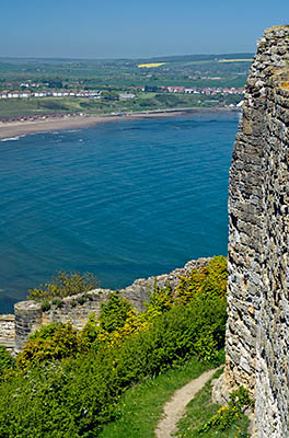 ENG: Yorkshire & Humberside Region, North Yorkshire, North Yorkshire Coast, Scarborough City, Scarborough Castle (EH), View from the castle's walls [Ask for #270.514.]