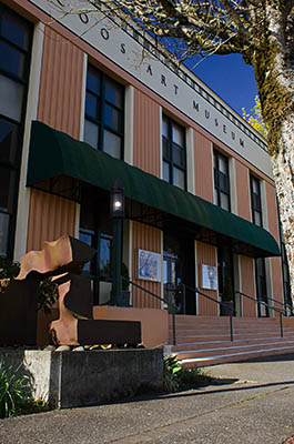 OR: South Coast Region, Coos County, Coos Bay Area, City of Coos Bay, Downtown, Coos Art Museum, Front view of museum's 1936 home, originally a post office. [Ask for #274.053.]