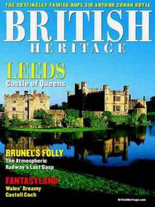 Cover of the magazine, "British Heritage" (May 2004), featuring cover photo and story by Jim Hargan, "Leeds: Castle of Queens" [Ask for #990.011.]